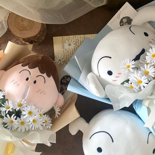 맹구 흰둥이 인형꽃다발 발표회 연주회 학예회 졸업선물