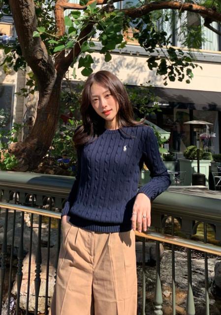 폴로 랄프로렌 여성 라운드넥 꽈배기 니트 스웨터 12컬러