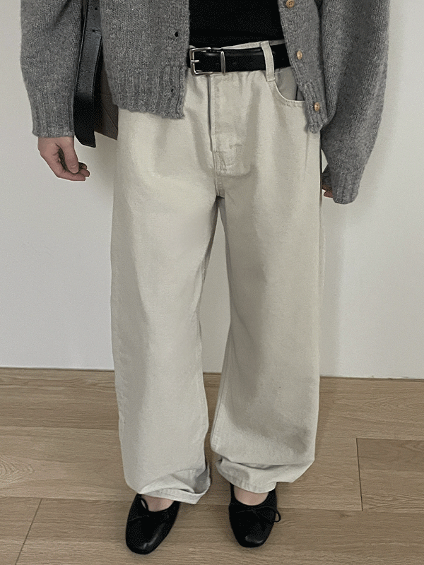 나이니 [핏대박/원단굿!] 포티카 바이오 코튼 와이드 팬츠