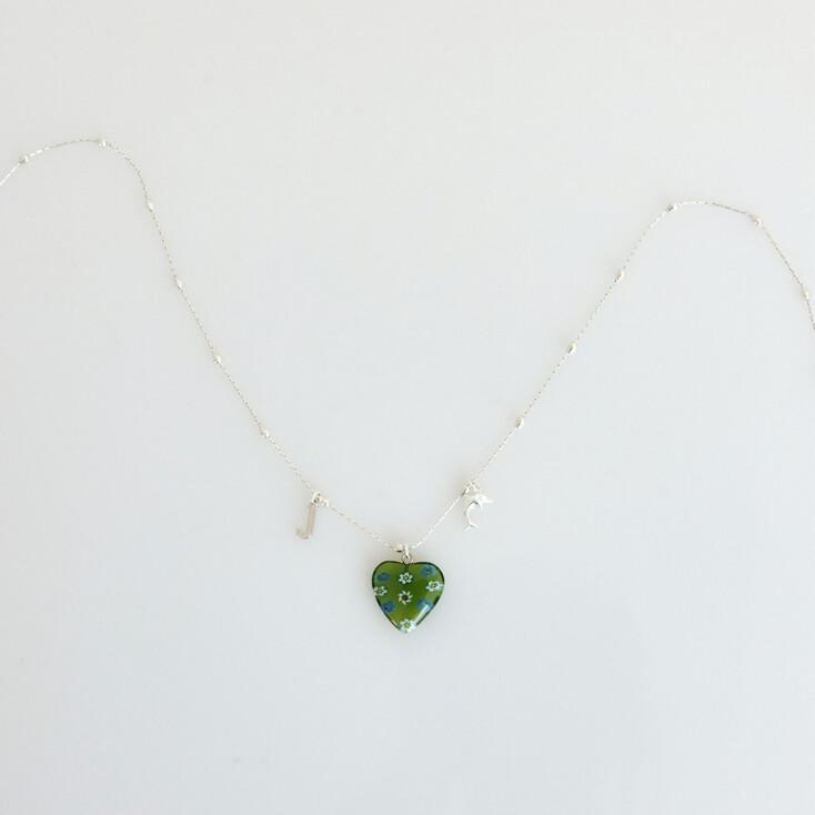 FLOWER HEART - GREEN