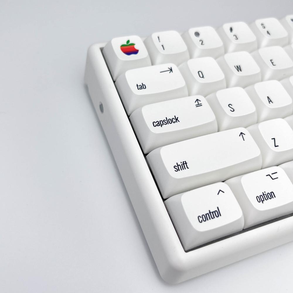 애플 레트로 맥 키캡 124 키 mac 전용 화이트 PBT 한성 한무무 필코 레오폴드