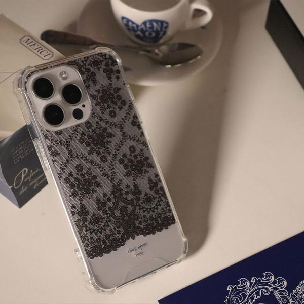 Time Black phone case