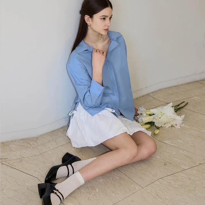 Lautre Or ribbon blue shirts