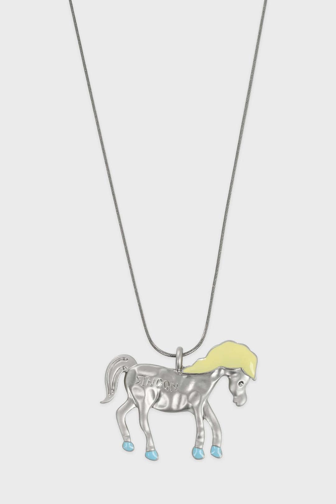 SN Horse Necklace (Silver Gold)