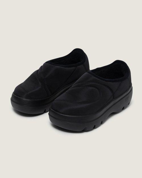 Fuzzy padding clog_Black