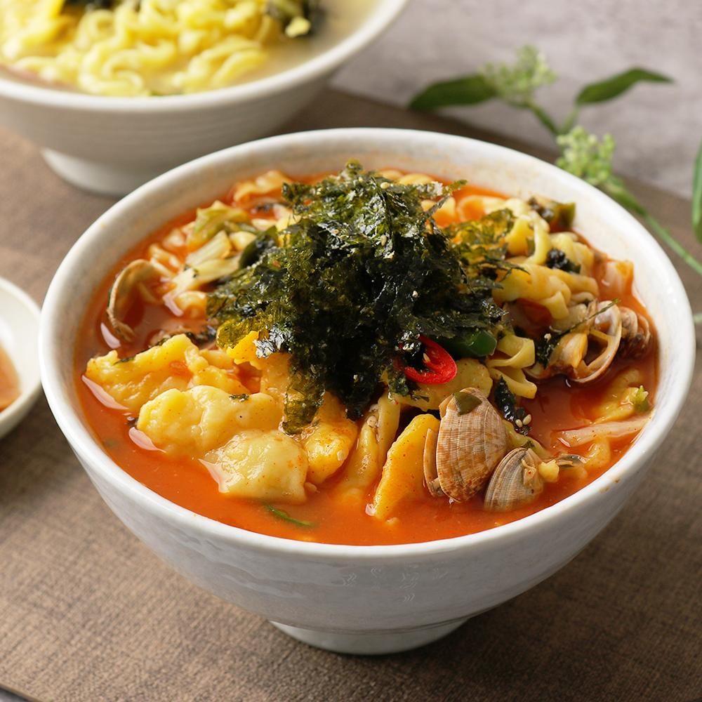 얼큰 칼국수 수제비 2인분 장칼국수 팔공산얼큰이