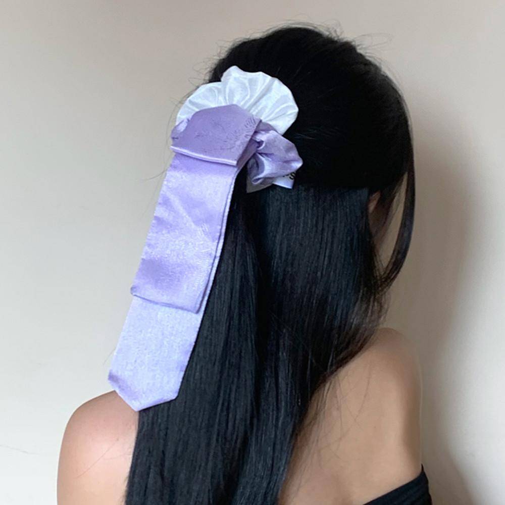 로제댕기 댕기 댕기스크런치 탈부착 제비부리 한복스크런치 배씨