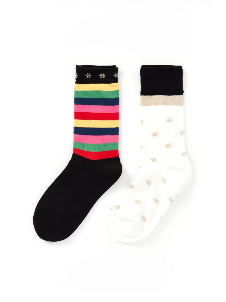 RIU & VIU 리우앤비우 iin:SET(color block+gold)양말