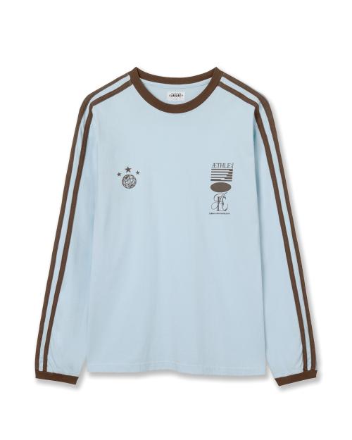 ATHLETE STRIPE L/S [SKYBLUE]