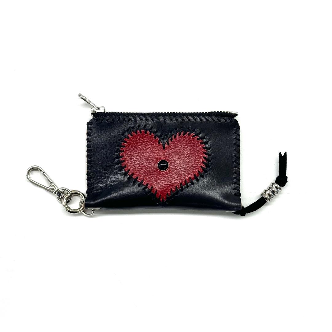 CARD WALLET ZIP - HEART