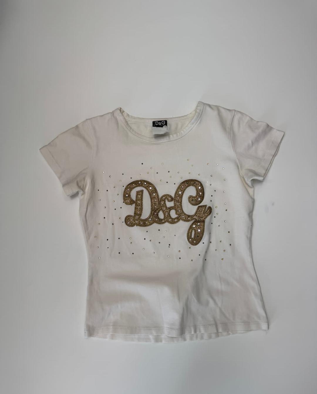 여성 돌체앤가바나 올드스쿨 빅로고 크롭 반팔 티셔츠 | 후루츠패밀리