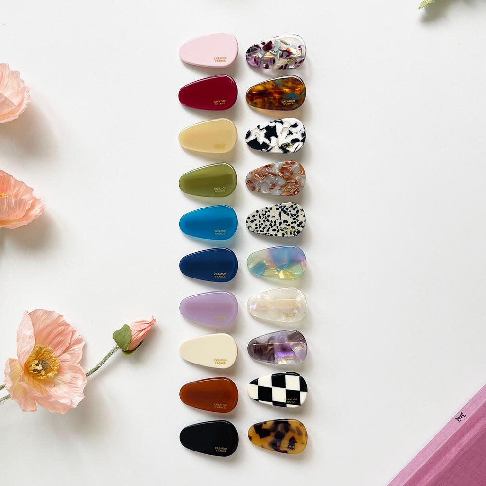 프랑스핀 납작 미니 클립 집게핀