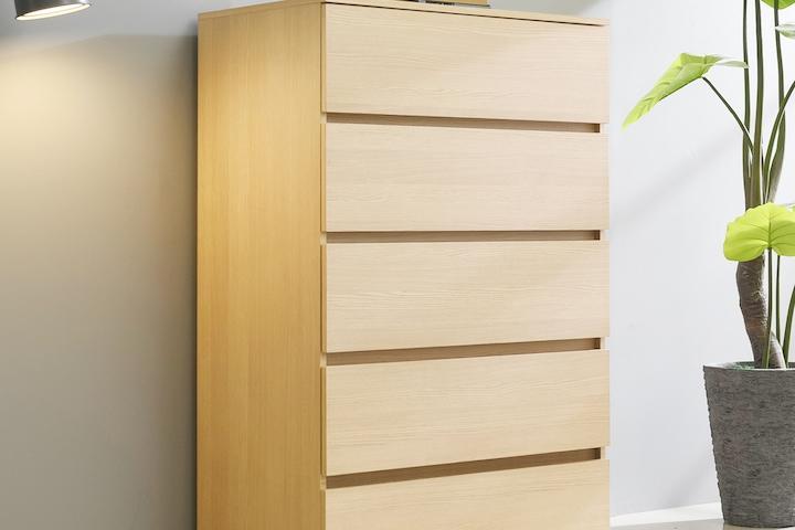 국내제작 광폭 스프링 800 5단 서랍장 4colors