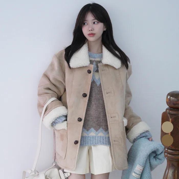 [프리오더]Reversible suede mustang_2color