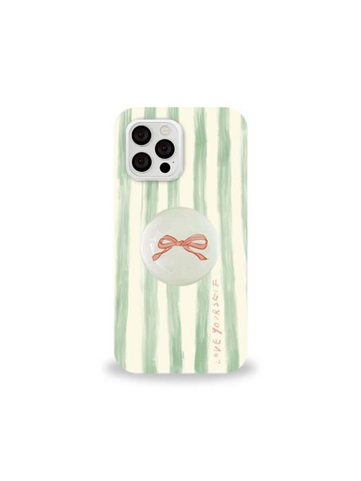 [SET]Present series : Green letter phone case