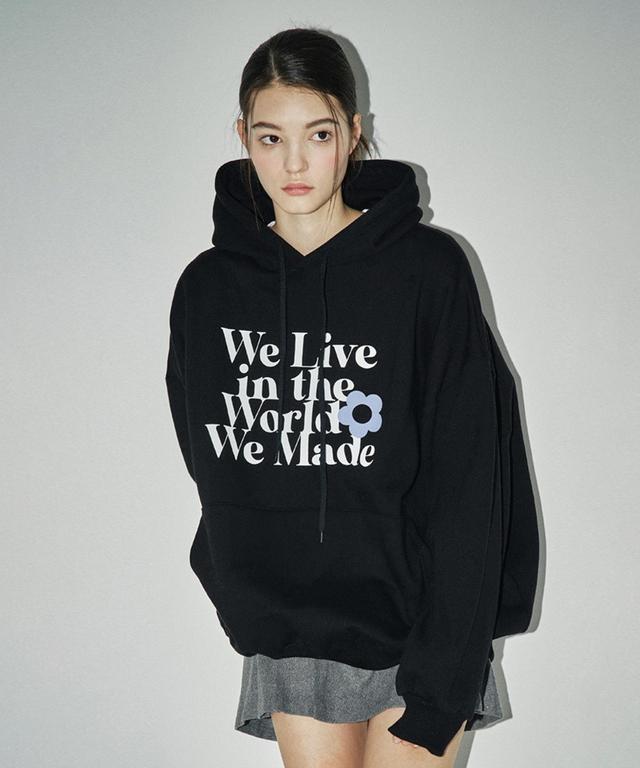 World Flower Hoodie [Black]