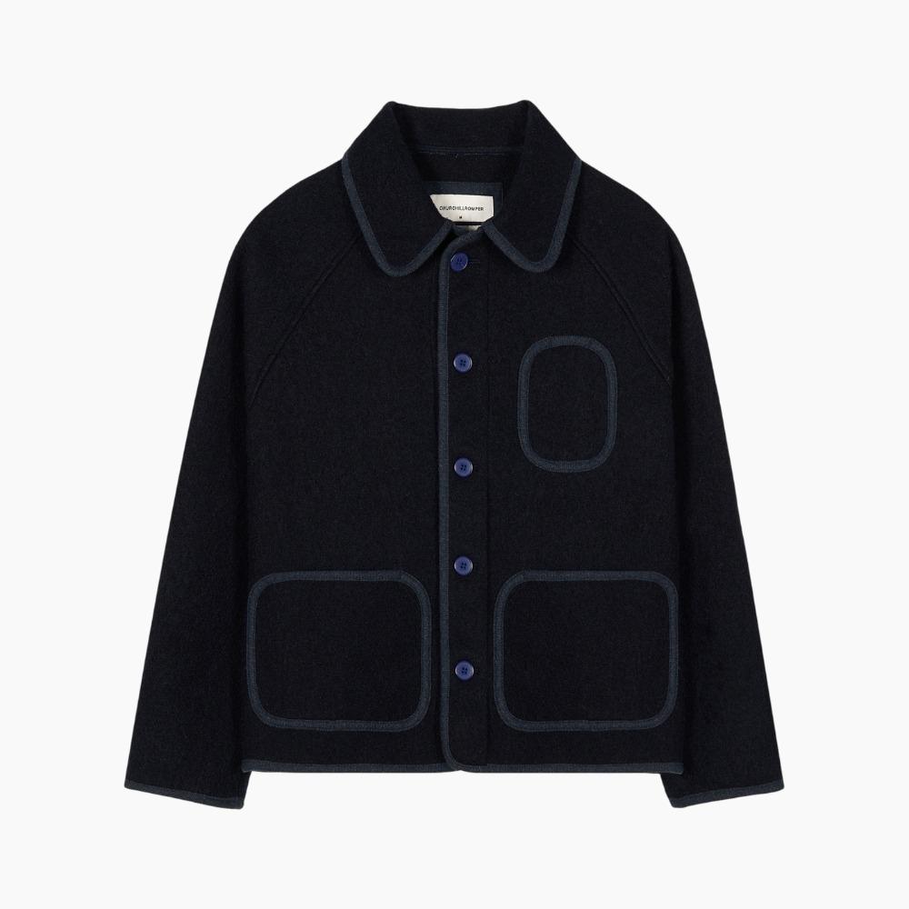 CHURCHILLROMPER Boucle Beach Jacket 2 "Navy\"