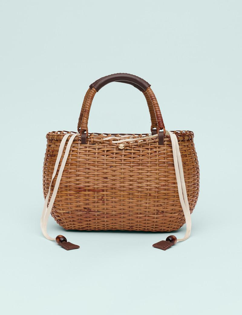 Bianco Rattan Bag (Brown)
