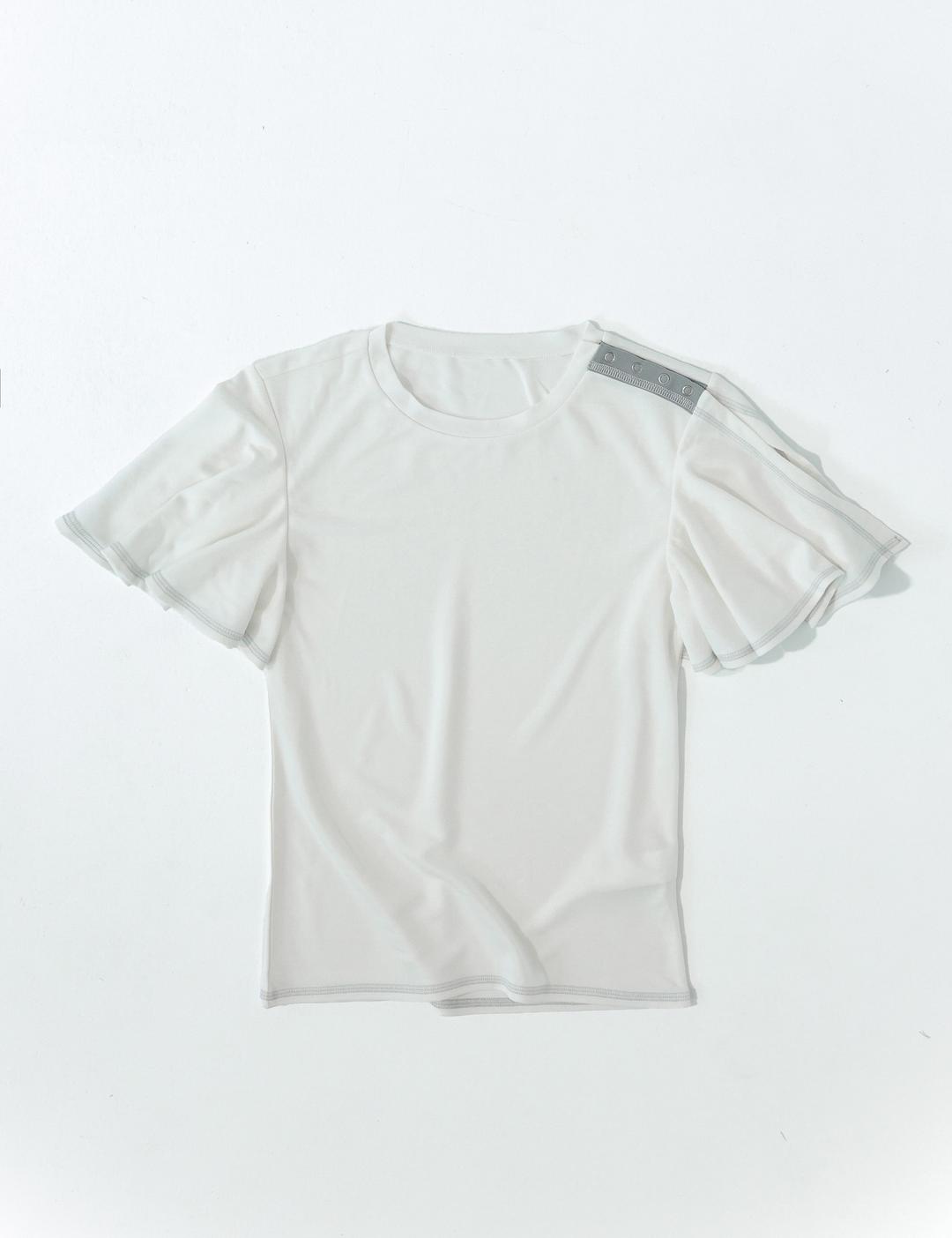 Flare sleeve top (white)