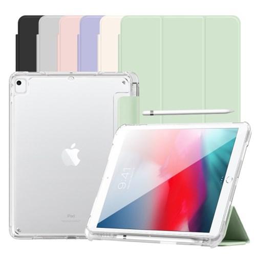 뷰씨 아이패드 에어3 10.5인치 클리어 범퍼 케이스 투명 펜슬수납 스