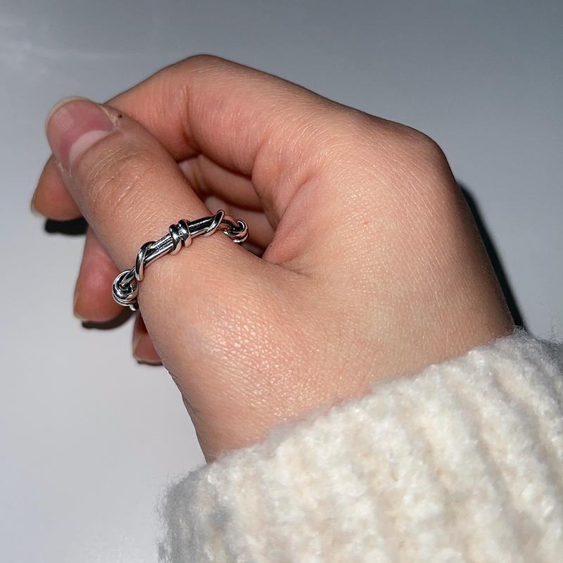 Wire Black Open Ring