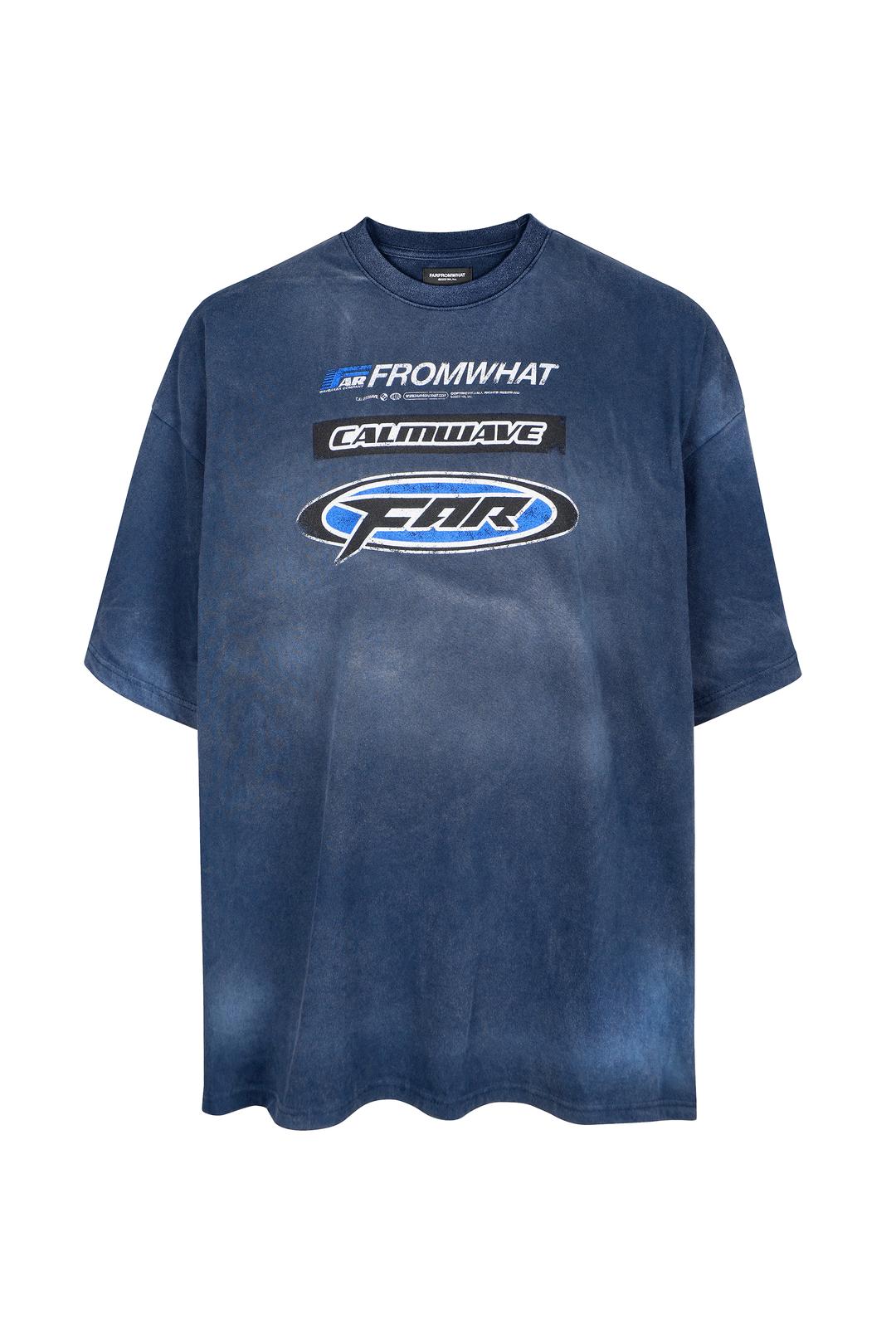 FAR WASHED LOGO T-SHIRTS_NAVY