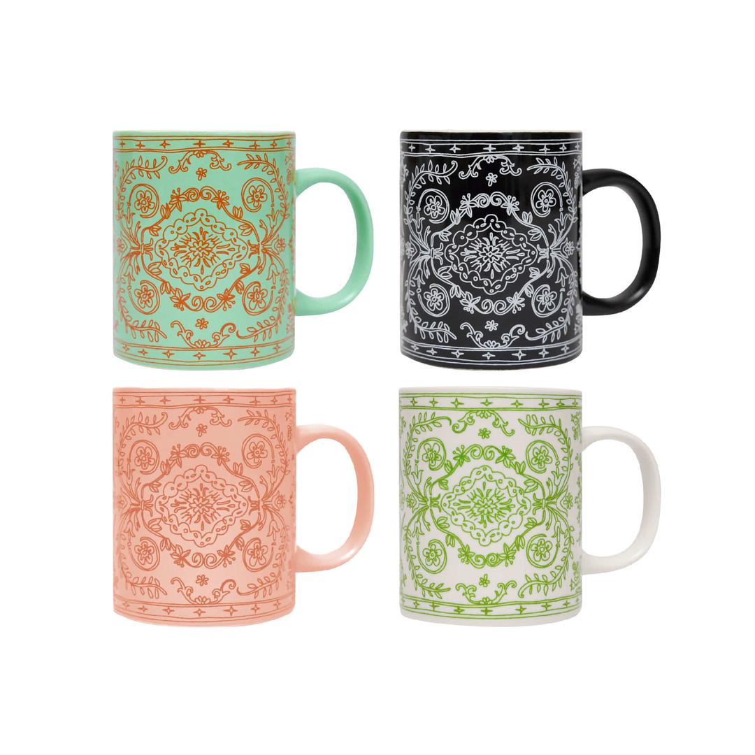 두들 페르시안 머그 8종