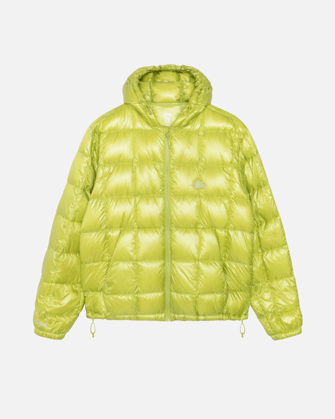 MIDWEIGHT HOODED PUFFER - Lime / XS
