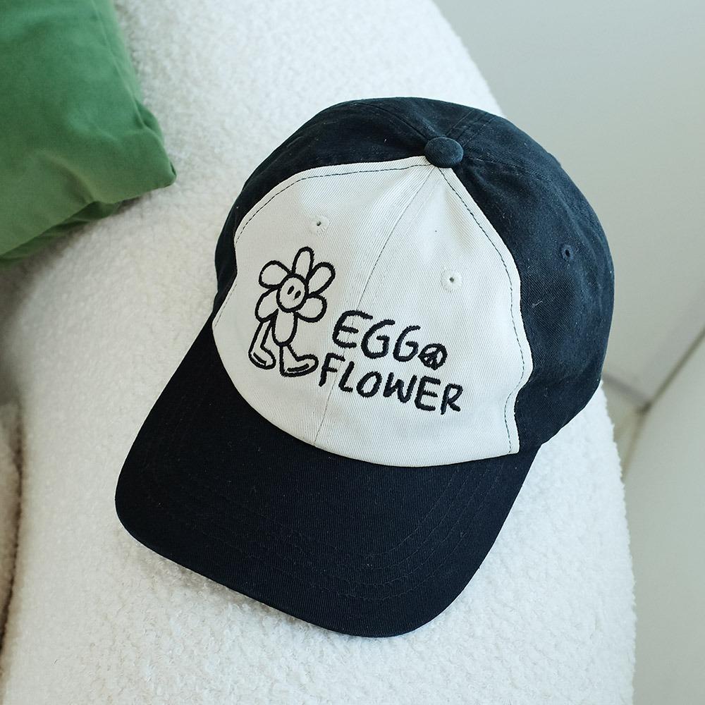 Egg Flower 투톤 볼캡