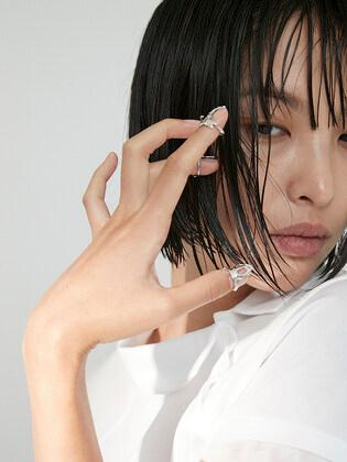 Stream Nail Ring (SET) / Silver
