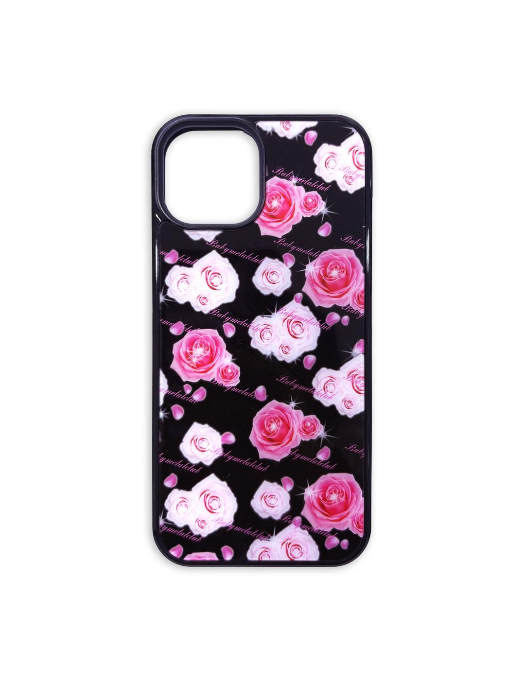 [PRE-ORDER] Iphone case (rose bonbon black)