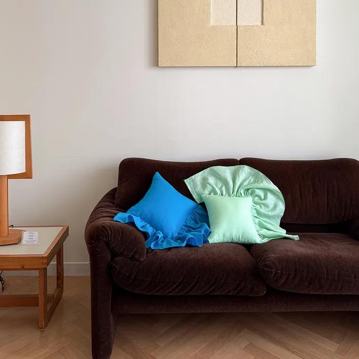 린넨 테일 쿠션 커버 8color