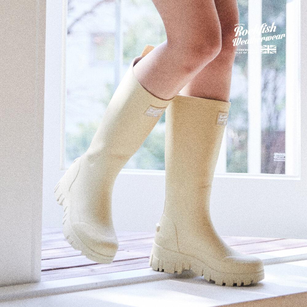 FLATFORM RAIN BOOTS LONG - 4color
