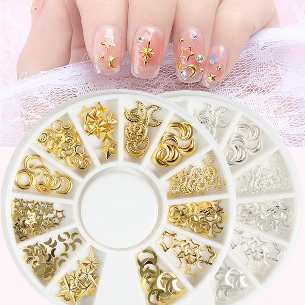 별 달 네일참 파츠 세트 (참 스톤) 셀프 젤네일아트재료