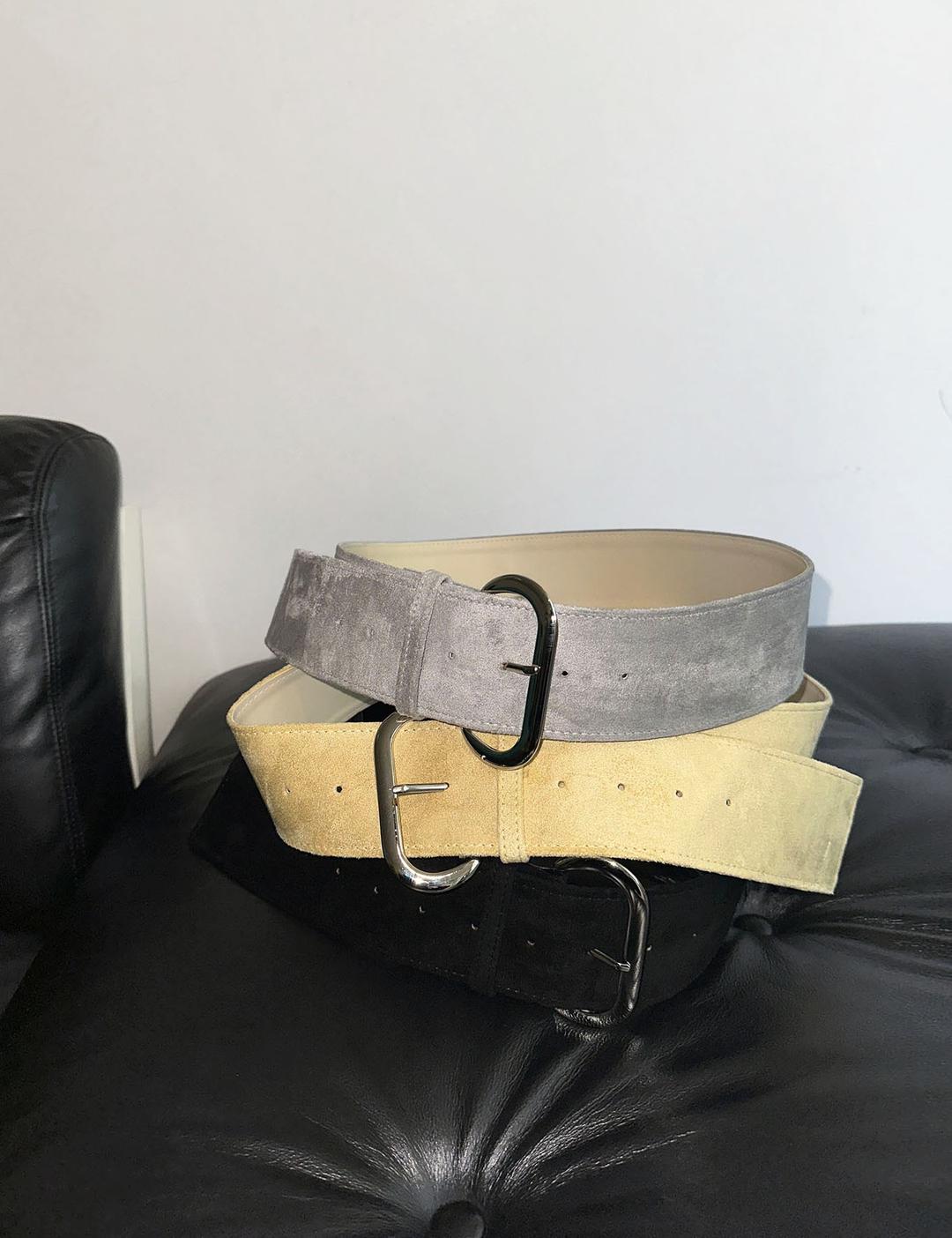 suede big belt (3color)