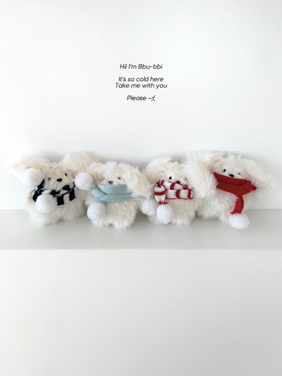(4type) muffler bbu-bbi keyring 뿌삐 강아지 키링 인형 키링