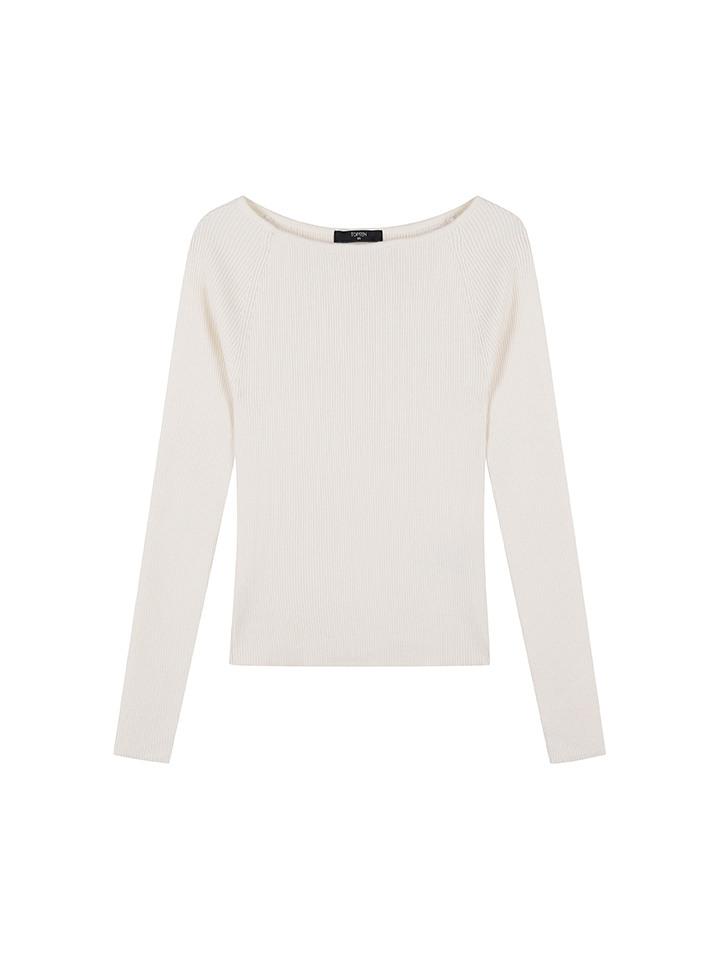 탑텐 여성 에코소프트 보트넥 스웨터_MSE4ER2901