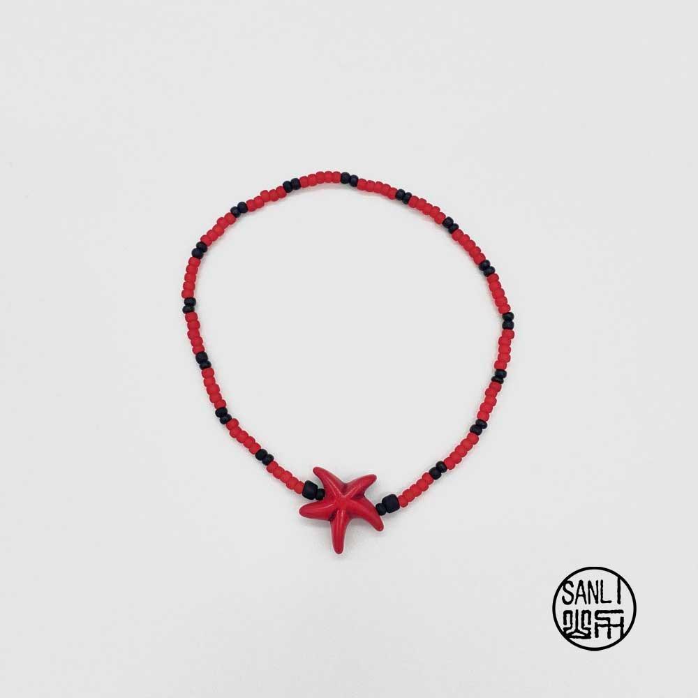Red starfish bracelet (2 Size)