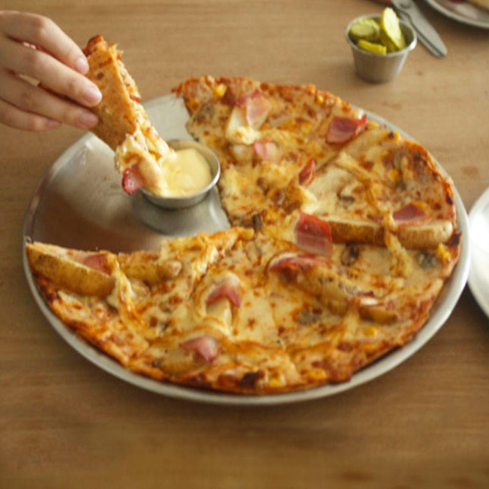 국산 스텐 피자 파스타 브런치 맷 플레이트 앞접시 오븐그릇 엑스라지 32cm