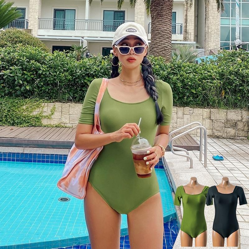 롤린 기본 반팔 모노키니