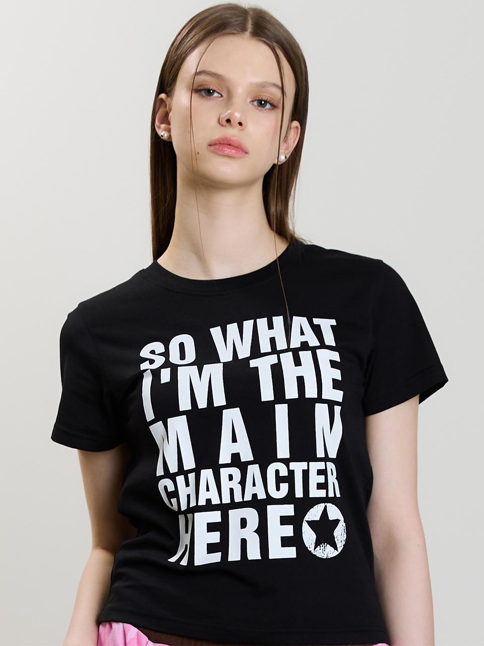 [이영지님 착용] SM MAIN CHARACTER TEE(BLACK)