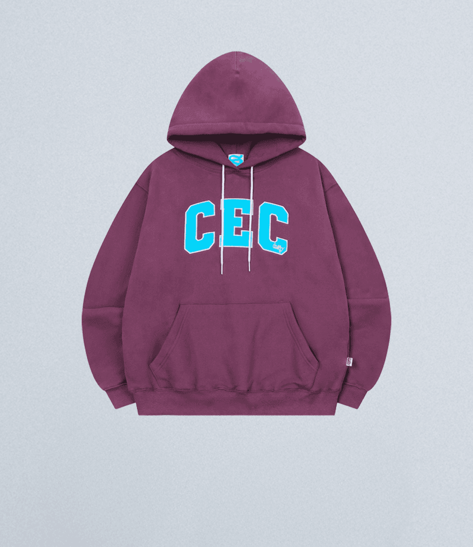 CEC ARCH LOGO HOODIE (PURPLE/기모)
