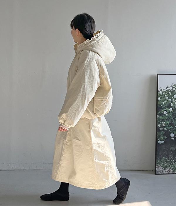 윈터 프릴 후드 패딩