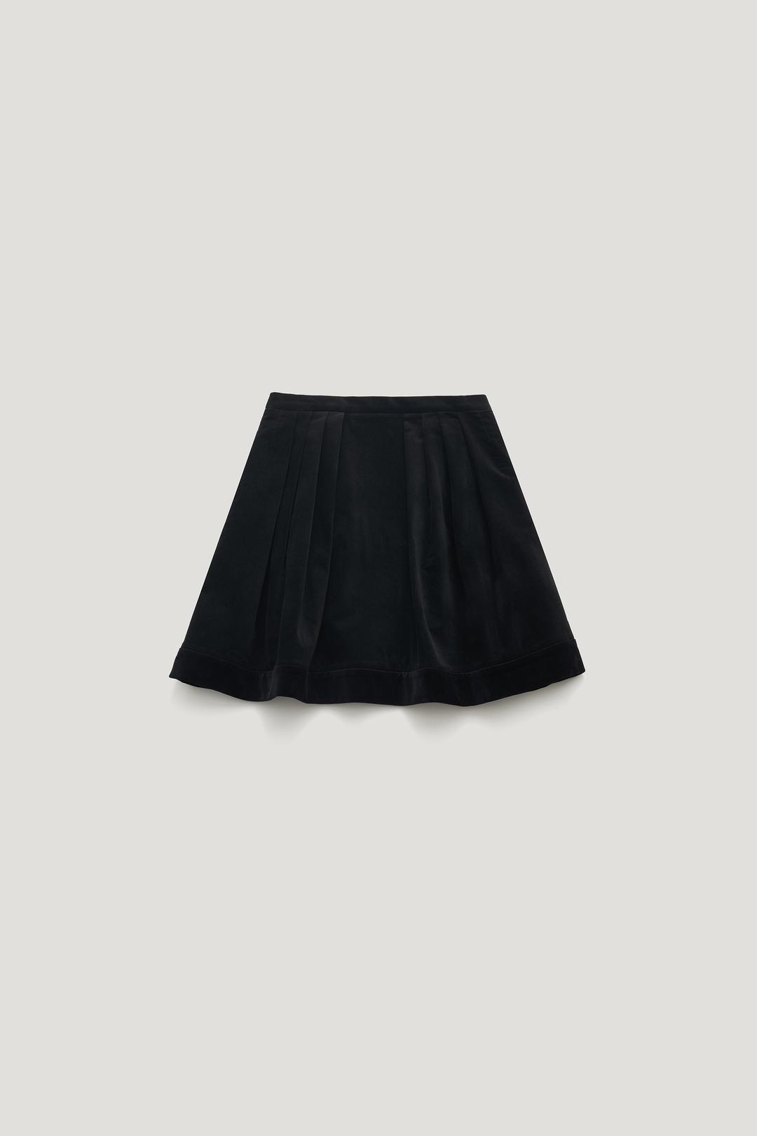 [1st reorder 12/4 PM12:00 OPEN] CANDLE VELVET SKIRT_BLACK / ₩164,000