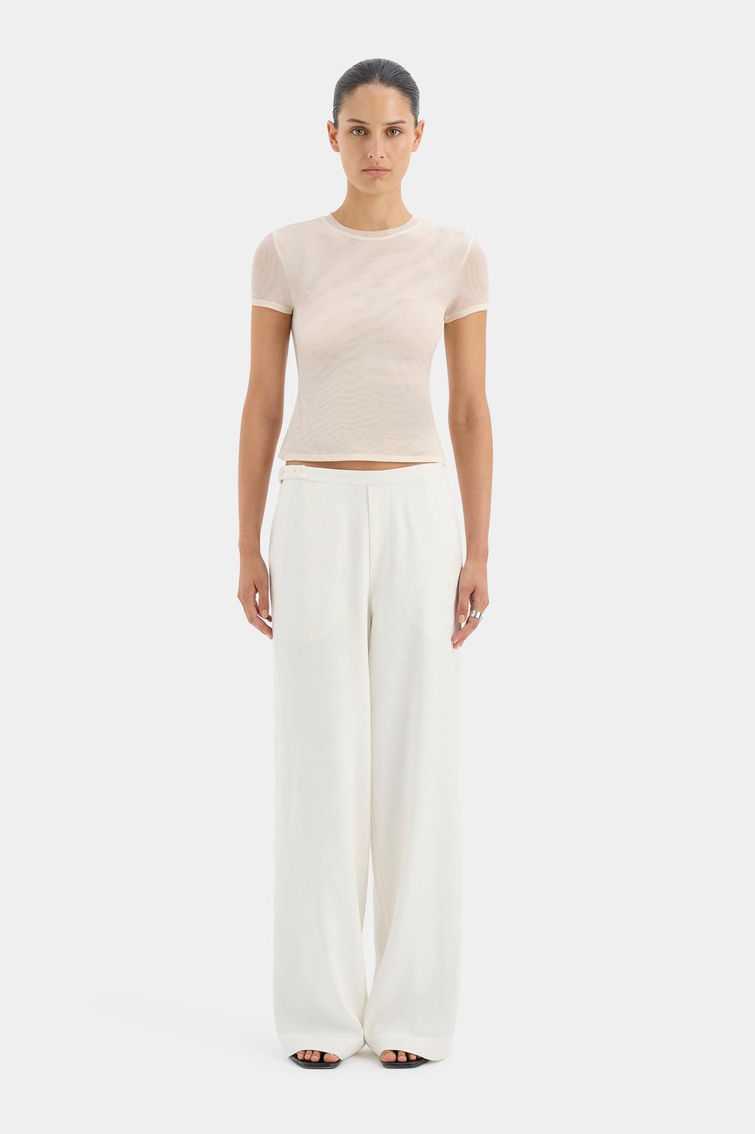Dorian Wide Leg Pant - IVORY / 1