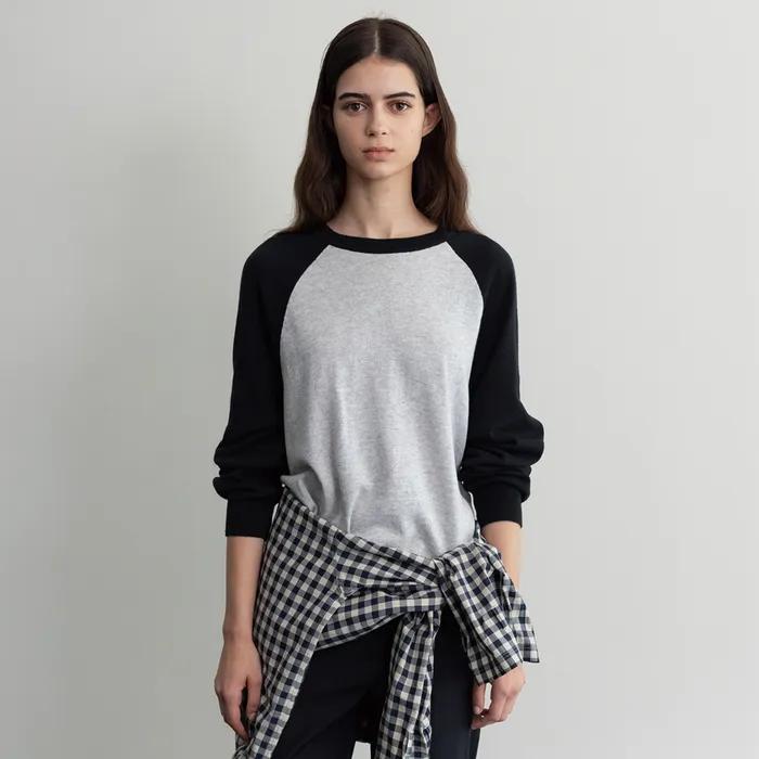 Summer Ted Raglan Knit in Black
