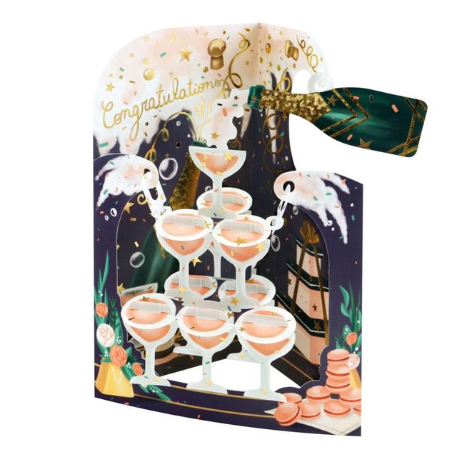 Champagne Congratulations  Swing 카드