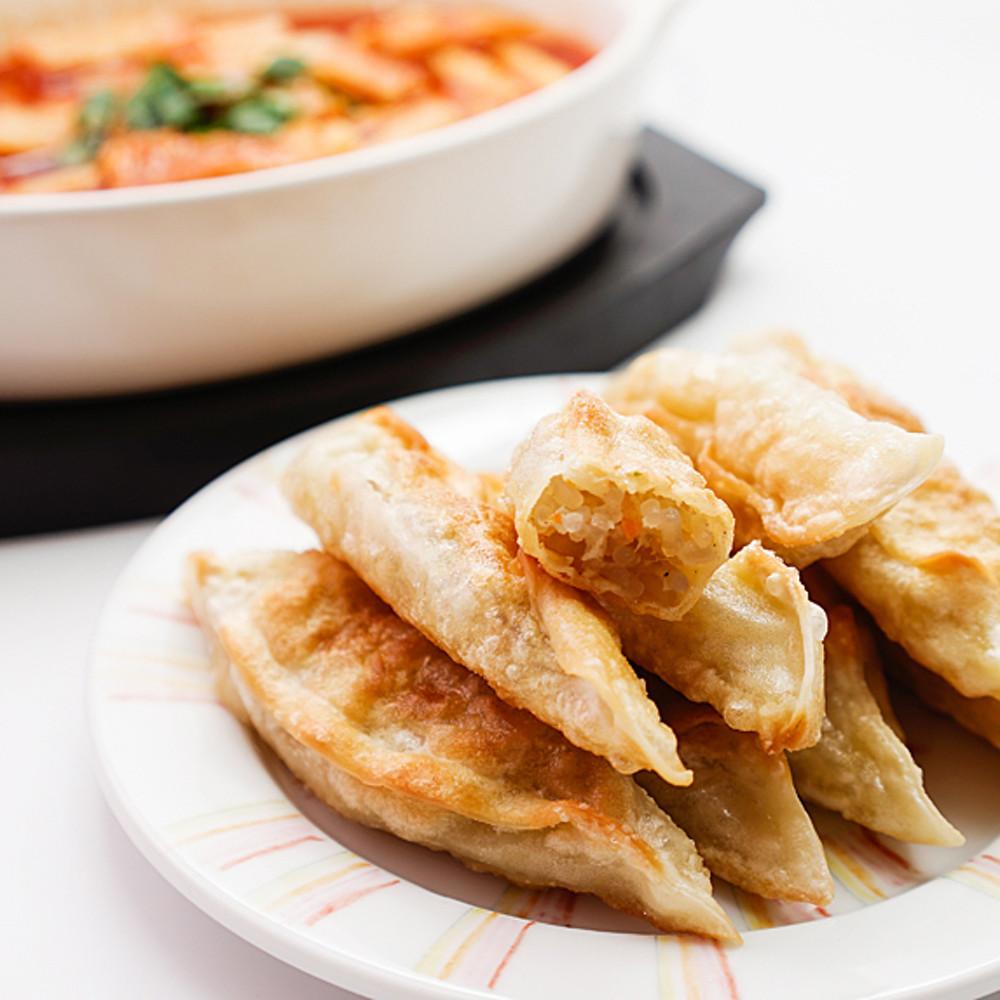 대용량 분식집 야끼만두1.4kg(50개) 납작당면 군만두 당면 잡채 튀김 군만두 떡볶이