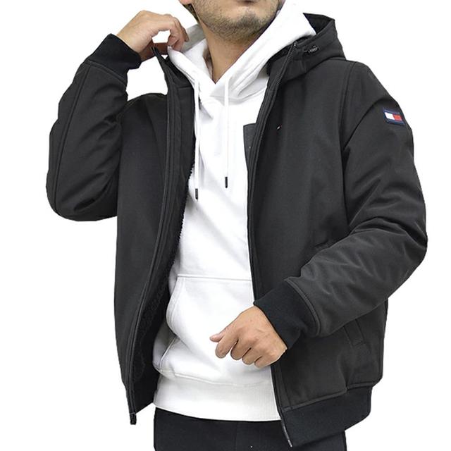 타미힐피거 남성 집업 쉐르파 봄버 자켓 마이크로 트윌 점퍼 남자 점퍼