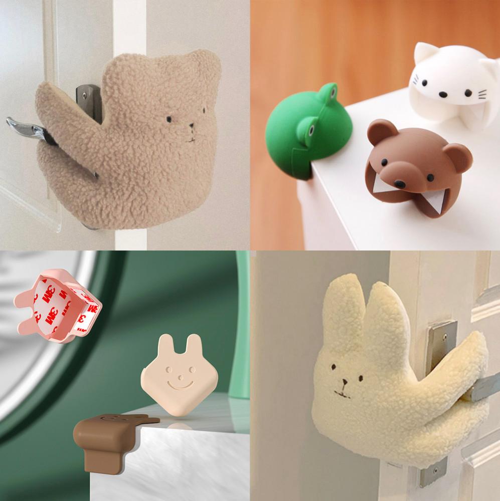 문 쾅 닫힘 방지 인형 방문 스토퍼 문손끼임 방지 도어 소리 고정 장치